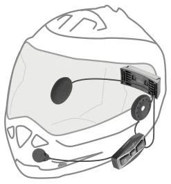 Richa U-COM 4 Bluetooth Headset -Professionele winkel voor motoruitrusting 027952 000 3 Interphone UCOM4 Single Bluetooth Headset