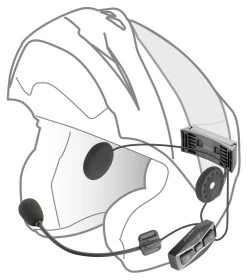 Richa U-COM 4 Bluetooth Headset -Professionele winkel voor motoruitrusting 027952 000 4 Interphone UCOM4 Single Bluetooth Headset