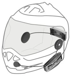 Richa U-COM 16 Mesh Headset -Professionele winkel voor motoruitrusting 027954 000 4 Interphone UCOM16 Single Bluetooth Headset